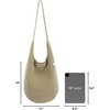 image:imageThe Sak 120 Hobo Bag  Large Womens Purse amp Shoulder Bag  Handbag With Back Zipper Pocket and Magnetic Snap ClosureBamboo Static