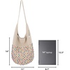 image:imageThe Sak 120 Hobo Bag  Large Womens Purse amp Shoulder Bag  Handbag With Back Zipper Pocket and Magnetic Snap ClosureCrochet Ecru Multi Beads