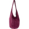image:imageThe Sak 120 Hobo Bag  Large Womens Purse amp Shoulder Bag  Handbag With Back Zipper Pocket and Magnetic Snap ClosureCurrant Suede