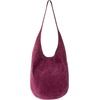 image:imageThe Sak 120 Hobo Bag  Large Womens Purse amp Shoulder Bag  Handbag With Back Zipper Pocket and Magnetic Snap ClosureCurrant Suede