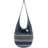 image:imageThe Sak 120 Hobo Bag  Large Womens Purse amp Shoulder Bag  Handbag With Back Zipper Pocket and Magnetic Snap ClosureIndigo Seminyak