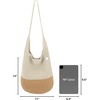 image:imageThe Sak 120 Hobo Bag  Large Womens Purse amp Shoulder Bag  Handbag With Back Zipper Pocket and Magnetic Snap ClosureNaturalBamboo Block