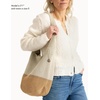 image:imageThe Sak 120 Hobo Bag  Large Womens Purse amp Shoulder Bag  Handbag With Back Zipper Pocket and Magnetic Snap ClosureNaturalBamboo Block
