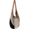 image:imageThe Sak 120 Hobo Bag  Large Womens Purse amp Shoulder Bag  Handbag With Back Zipper Pocket and Magnetic Snap ClosureNeutral Suede Block