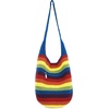 image:imageThe Sak 120 Hobo Bag  Large Womens Purse amp Shoulder Bag  Handbag With Back Zipper Pocket and Magnetic Snap ClosureRainbow Stripe