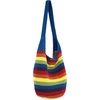 image:imageThe Sak 120 Hobo Bag  Large Womens Purse amp Shoulder Bag  Handbag With Back Zipper Pocket and Magnetic Snap ClosureRainbow Stripe