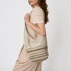 image:imageThe Sak 120 Hobo Bag  Large Womens Purse amp Shoulder Bag  Handbag With Back Zipper Pocket and Magnetic Snap ClosureStone Neutral Seminyak