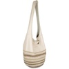 image:imageThe Sak 120 Hobo Bag  Large Womens Purse amp Shoulder Bag  Handbag With Back Zipper Pocket and Magnetic Snap ClosureStone Neutral Seminyak