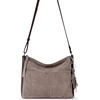 image:imageThe Sak Alameda Leather Crossbody Purse  Leather Womens Handbag for Everyday amp Travel  Cross Body Bag With ZipperMushroom Suede