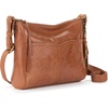 image:imageThe Sak Alameda Leather Crossbody Purse  Leather Womens Handbag for Everyday amp Travel  Cross Body Bag With ZipperTobacco Floral Embossed