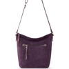 image:imageThe Sak Ashland Crossbody Purse  Womens Leather Handbag For Everyday amp Travel  Cross Body With Adjustable Shoulder StrapAubergine Suede