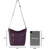 image:imageThe Sak Ashland Crossbody Purse  Womens Leather Handbag For Everyday amp Travel  Cross Body With Adjustable Shoulder StrapAubergine Suede