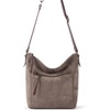 image:imageThe Sak Ashland Crossbody Purse  Womens Leather Handbag For Everyday amp Travel  Cross Body With Adjustable Shoulder StrapMushroom Suede