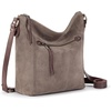 image:imageThe Sak Ashland Crossbody Purse  Womens Leather Handbag For Everyday amp Travel  Cross Body With Adjustable Shoulder StrapMushroom Suede