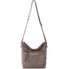 image:imageThe Sak Ashland Crossbody Purse  Womens Leather Handbag For Everyday amp Travel  Cross Body With Adjustable Shoulder StrapMushroom Suede