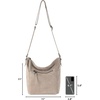 image:imageThe Sak Ashland Crossbody Purse  Womens Leather Handbag For Everyday amp Travel  Cross Body With Adjustable Shoulder StrapSand Suede