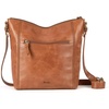 image:imageThe Sak Ashland Crossbody Purse  Womens Leather Handbag For Everyday amp Travel  Cross Body With Adjustable Shoulder StrapTobacco Floral Emboss