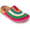 image:imageThe Sak Bolinas Clog for Kids in Crochet and Leather Slip On EntryBeach Stripe