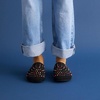 image:imageThe Sak Bolinas Clog for Kids in Crochet and Leather Slip On EntryBlack Multi Beads