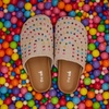 image:imageThe Sak Bolinas Clog for Kids in Crochet and Leather Slip On EntryEcru Multi Beads