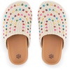 image:imageThe Sak Bolinas Clog for Kids in Crochet and Leather Slip On EntryEcru Multi Beads
