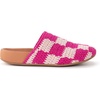image:imageThe Sak Bolinas Clog for Kids in Crochet and Leather Slip On EntryPink Check
