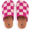 image:imageThe Sak Bolinas Clog for Kids in Crochet and Leather Slip On EntryPink Check