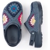 image:imageThe Sak Bolo Clog Shoe  Womens Slip On Crochet Sandal for Indoor amp Outdoor Use Lightweight Comfortable Mule ShoesMaritime Multi Patch