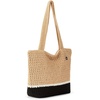 image:imageThe Sak Casual Classics Tote Bag  Hand Crochet Womans Purse For Everyday Travel Beach Bag  Handbag With Shoulder StrapsBamboo Block