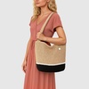 image:imageThe Sak Casual Classics Tote Bag  Hand Crochet Womans Purse For Everyday Travel Beach Bag  Handbag With Shoulder StrapsBamboo Block