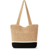 image:imageThe Sak Casual Classics Tote Bag  Hand Crochet Womans Purse For Everyday Travel Beach Bag  Handbag With Shoulder StrapsBamboo Block