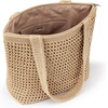 image:imageThe Sak Casual Classics Tote Bag  Hand Crochet Womans Purse For Everyday Travel Beach Bag  Handbag With Shoulder StrapsBamboo WGold