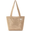 image:imageThe Sak Casual Classics Tote Bag  Hand Crochet Womans Purse For Everyday Travel Beach Bag  Handbag With Shoulder StrapsBamboo WGold