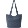 image:imageThe Sak Casual Classics Tote Bag  Hand Crochet Womans Purse For Everyday Travel Beach Bag  Handbag With Shoulder StrapsMaritime