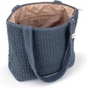 image:imageThe Sak Casual Classics Tote Bag  Hand Crochet Womans Purse For Everyday Travel Beach Bag  Handbag With Shoulder StrapsMaritime