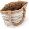 image:imageThe Sak Casual Classics Tote Bag  Hand Crochet Womans Purse For Everyday Travel Beach Bag  Handbag With Shoulder StrapsSand Stripe