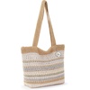 image:imageThe Sak Casual Classics Tote Bag  Hand Crochet Womans Purse For Everyday Travel Beach Bag  Handbag With Shoulder StrapsSand Stripe
