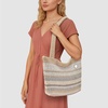 image:imageThe Sak Casual Classics Tote Bag  Hand Crochet Womans Purse For Everyday Travel Beach Bag  Handbag With Shoulder StrapsSand Stripe
