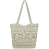 image:imageThe Sak Crafted Classics Large Carryall  Hand Crochet Womens Purse For Everyday Travel Beach Bag  Carryall Shoulder Bag Straps  Natural Medallion