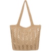 image:imageThe Sak Crafted Classics Tote Bag  Hand Crochet Womens Purse For Everyday Travel Beach Bag  Carryall Shoulder Bag StrapsBamboo With Gold