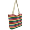 image:imageThe Sak Crafted Classics Tote Bag  Hand Crochet Womens Purse For Everyday Travel Beach Bag  Carryall Shoulder Bag StrapsRainbow Stripe
