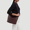 image:imageThe Sak De Young Hobo Bag  Premium Leather Womens Handbag for Everyday amp Travel  Durable Large Purse With Zipper PocketMahogany