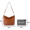 image:imageThe Sak De Young Hobo Bag  Premium Leather Womens Handbag for Everyday amp Travel  Durable Large Purse With Zipper PocketTobacco Floral Emboss