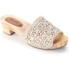 image:imageThe Sak Ella Clog Sandal in Crochet Slip On ShoeNatural Static Shell