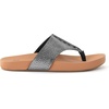 image:imageThe Sak Everly Slide Sandal  Womens Flat Fashion Slides with Soft Cushion Sole  Beach Slip On Sandals For EverydayDark Silver