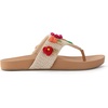 image:imageThe Sak Everly Slide Sandal  Womens Flat Fashion Slides with Soft Cushion Sole  Beach Slip On Sandals For EverydayFlower Ecru