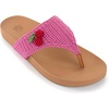 image:imageThe Sak Everly Slide Sandal  Womens Flat Fashion Slides with Soft Cushion Sole  Beach Slip On Sandals For EverydayPink Cherries