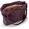 image:imageThe Sak Huntley Hobo Bag  Premium Leather Womens Purse for Everyday amp Travel  Handbag with Shoulder Bag StrapsAubergine