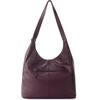 image:imageThe Sak Huntley Hobo Bag  Premium Leather Womens Purse for Everyday amp Travel  Handbag with Shoulder Bag StrapsAubergine