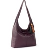 image:imageThe Sak Huntley Hobo Bag  Premium Leather Womens Purse for Everyday amp Travel  Handbag with Shoulder Bag StrapsAubergine